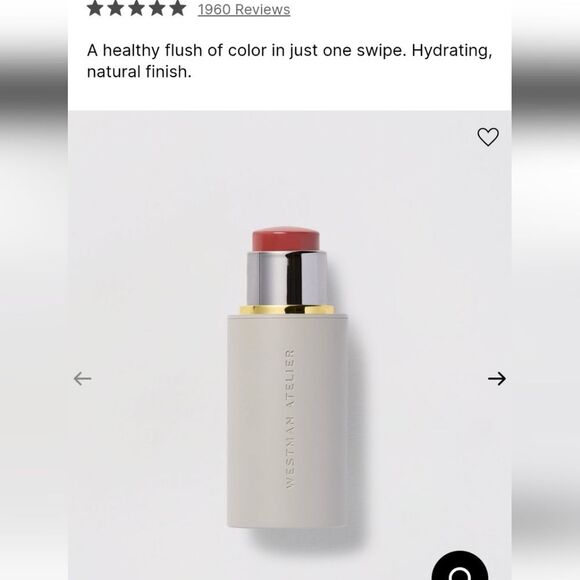 Westman Atelier🩷 Baby Cheeks Blush Stick Full Size-Bichette - Picture 6 of 7